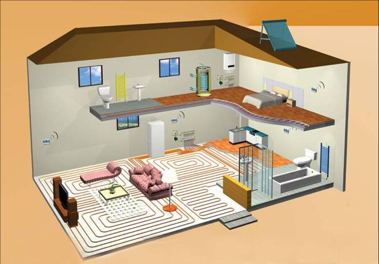 上海地暖示意圖